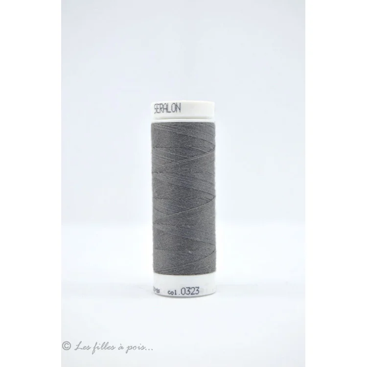 Linha de costura Mettler Seralon 200m - Cinzenta - 0323 Mettler : fils à coudre, broder et surjeter de qualité - 1