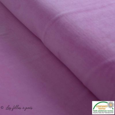 Tissu nicky velours - Rose clair - Oeko-Tex ® Autres marques - 1