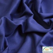 Tissu sergé de coton stretch - Bleu marine Autres marques - 5