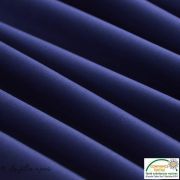 Tissu sergé de coton stretch - Bleu marine Autres marques - 6