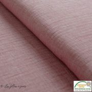 Tissu double gaze de coton couleur grenadine - Rouge chiné - Oeko-Tex ®  - 1