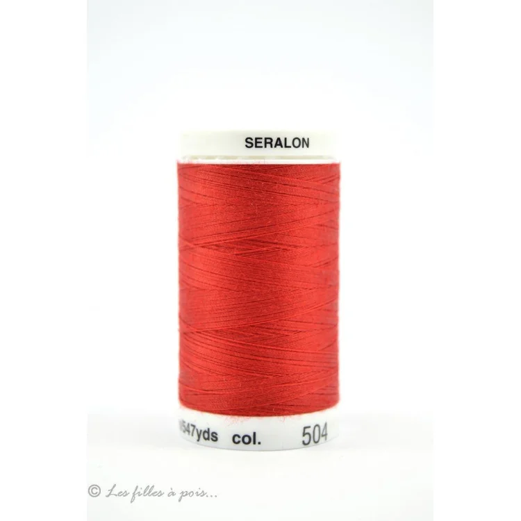 Mettler Linha de costura Seralon 500m - vermelha - 0504 Mettler : fils à coudre, broder et surjeter de qualité - 1 Mettler Linha de costura Seralon 500m - vermelha - 0504 Mettler : fils à coudre, broder et surjeter de qualité - 1
