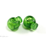 Arrêts cordon boule plastique transparent - Lot de 2  - 22