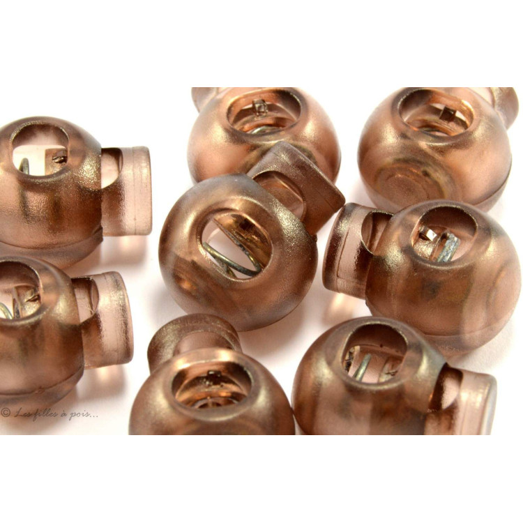 Arrêts cordon boule plastique transparent - Lot de 2 Autres marques - Tissus et mercerie - 25 Arrêts cordon boule plastique transparent - Lot de 2 Autres marques - Tissus et mercerie - 25