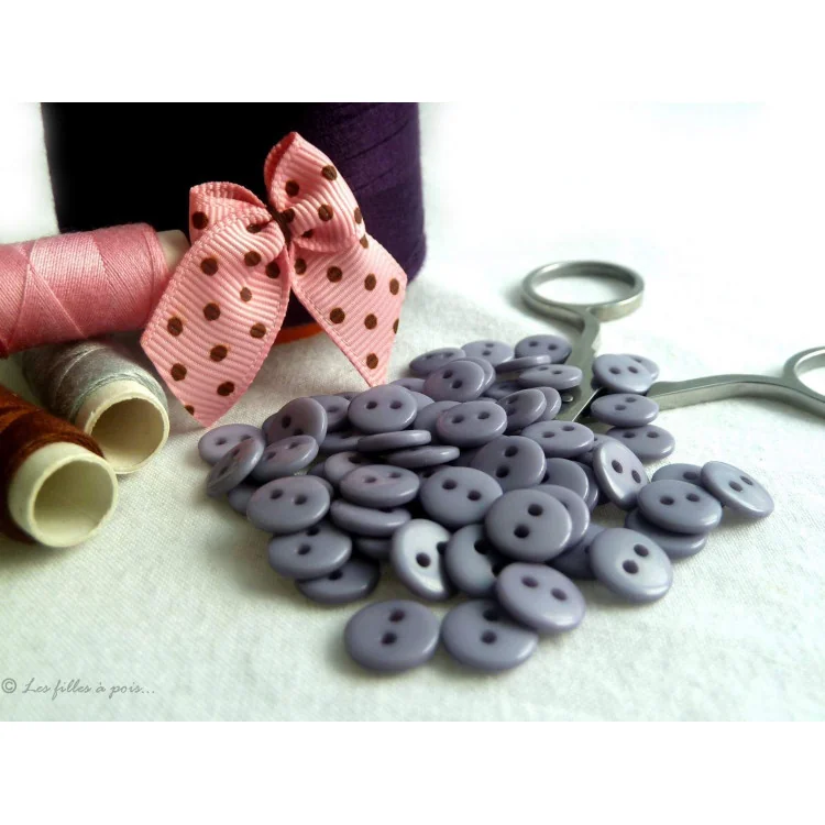 Boutons résine - 9mm - Lot de 50 - 5