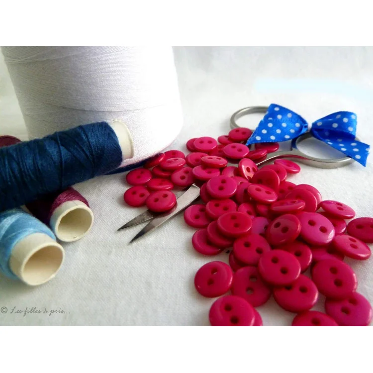 Boutons résine - 9mm - Lot de 50 - 19