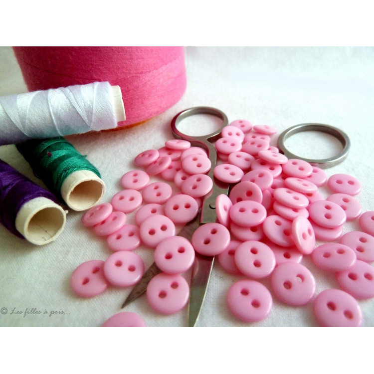 Boutons résine - 9mm - Lot de 50 - 20 Boutons résine - 9mm - Lot de 50 - 20