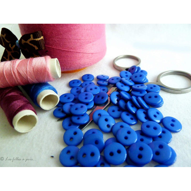 Boutons résine - 9mm - Lot de 50 - 22 Boutons résine - 9mm - Lot de 50 - 22