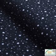Tissu double gaze de coton motif étoile  - 15