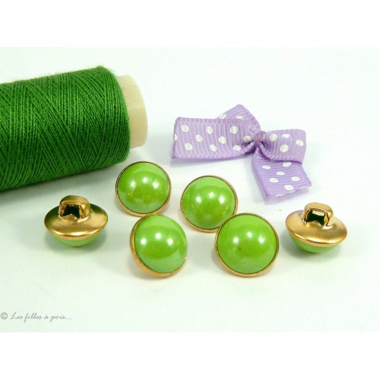 Boutons mercerie vert - Cdiscount