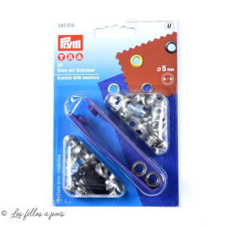 Oeillets à sertir avec outils de pose - Rond - Prym ® Prym ® - Mercerie - 1