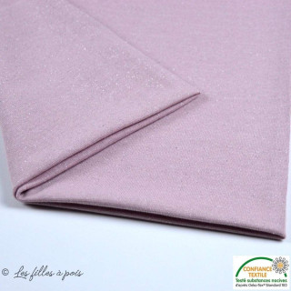 Bord côtes jersey tubulaire paillette - 25cmx70cm - Oeko-Tex ® Autres marques - Tissus et mercerie - 12