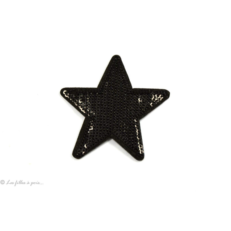 Crachá com estrela de lantejoulas - para passar a ferro Autres marques - Tissus et mercerie - 3 Crachá com estrela de lantejoulas - para passar a ferro Autres marques - Tissus et mercerie - 3