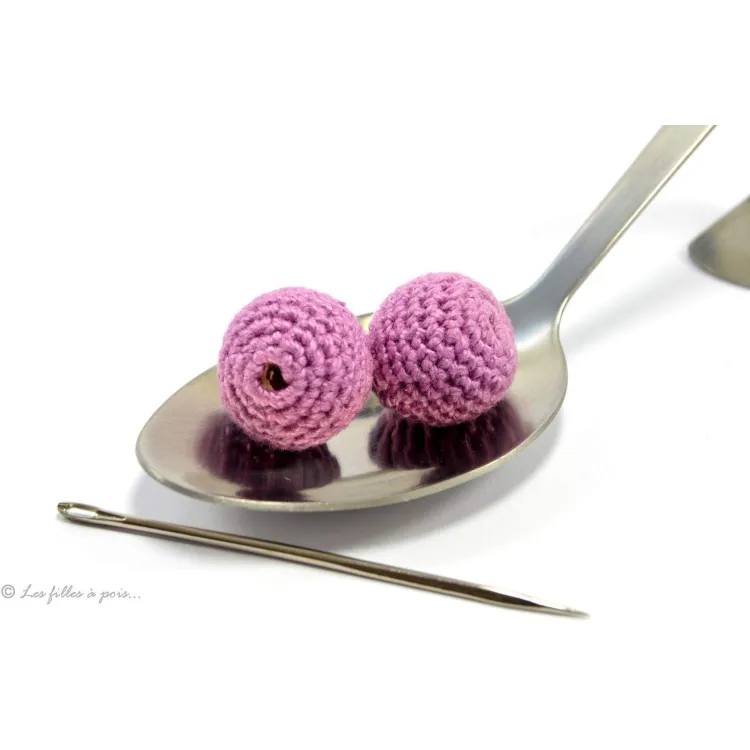 Perle crochetée à la main – Large choix de couleurs - 15 Perle crochetée à la main – Large choix de couleurs - 15