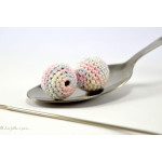 Perle crochetée - Crochetée à la main - Chiné  - 8
