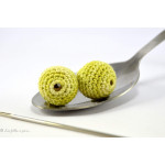 Perle crochetée - Crochetée à la main - Chiné  - 10