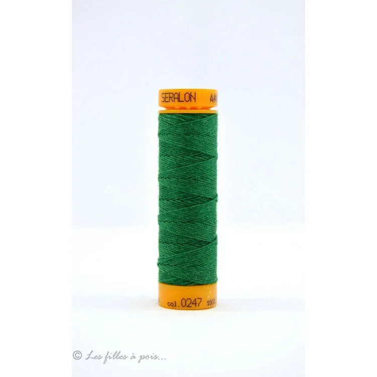 Mettler Seralon linha de costura para casas de botão e cordões - Verde - 0247 Mettler : fils à coudre, broder et surjeter de qu Mettler Seralon linha de costura para casas de botão e cordões - Verde - 0247 Mettler : fils à coudre, broder et surjeter de qu