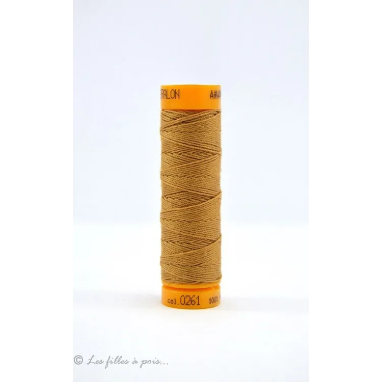 Mettler Seralon hilo para coser ojales y cordones - Amarillo - 0261 Mettler : fils à coudre, broder et surjeter de qualité - 1 Mettler Seralon hilo para coser ojales y cordones - Amarillo - 0261 Mettler : fils à coudre, broder et surjeter de qualité - 1