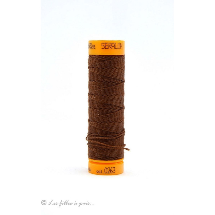 Hilo para coser ojales Mettler ® Seralon - Marrón - 0263 METTLER ® - Fils à coudre et à broder - 1 Hilo para coser ojales Mettler ® Seralon - Marrón - 0263 METTLER ® - Fils à coudre et à broder - 1