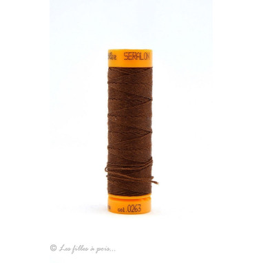 Fil à coudre boutonnière et cordonnet Mettler ® Seralon - Marron - 0263 METTLER ® - Fils à coudre et à broder - 1