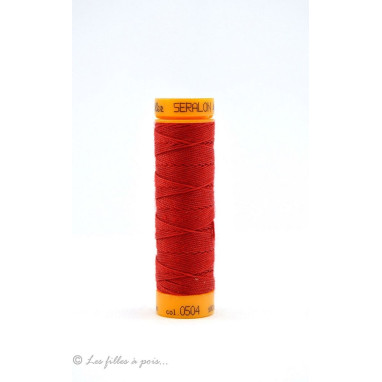 Fil à coudre boutonnière et cordonnet Mettler ® Seralon - Rouge - 0504 METTLER ® - Fils à coudre et à broder - 1