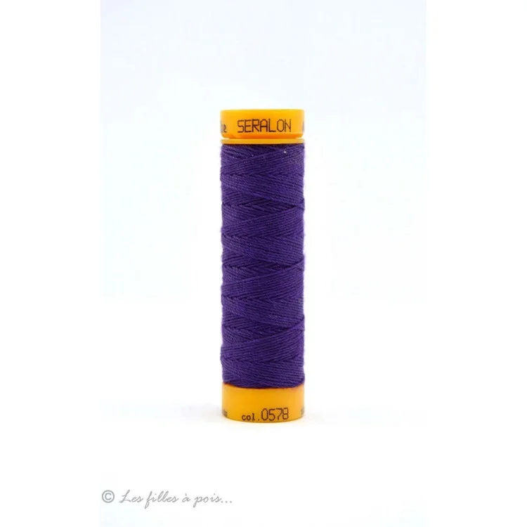 Fil à coudre boutonnière et cordonnet Mettler Seralon - Violet - 0578 Mettler : fils à coudre, broder et surjeter de qualité - 