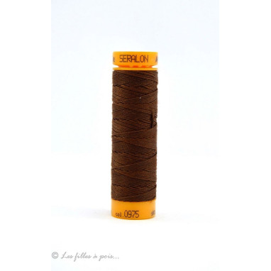 Fil à coudre boutonnière et cordonnet Mettler ® Seralon - Marron - 0975 METTLER ® - Fils à coudre et à broder - 1
