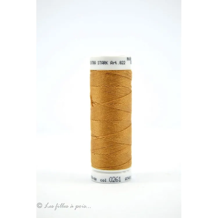 Fil à coudre Mettler Extra-Stark - Jaune - 0261 Mettler : fils à coudre, broder et surjeter de qualité - 1 Fil à coudre Mettler Extra-Stark - Jaune - 0261 Mettler : fils à coudre, broder et surjeter de qualité - 1