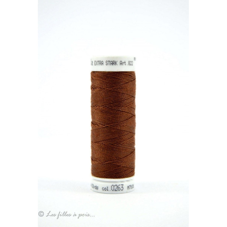 Linha de costura Mettler ® Extra-Stark - Castanha - 0263 METTLER ® - Fils à coudre et à broder - 1 Linha de costura Mettler ® Extra-Stark - Castanha - 0263 METTLER ® - Fils à coudre et à broder - 1