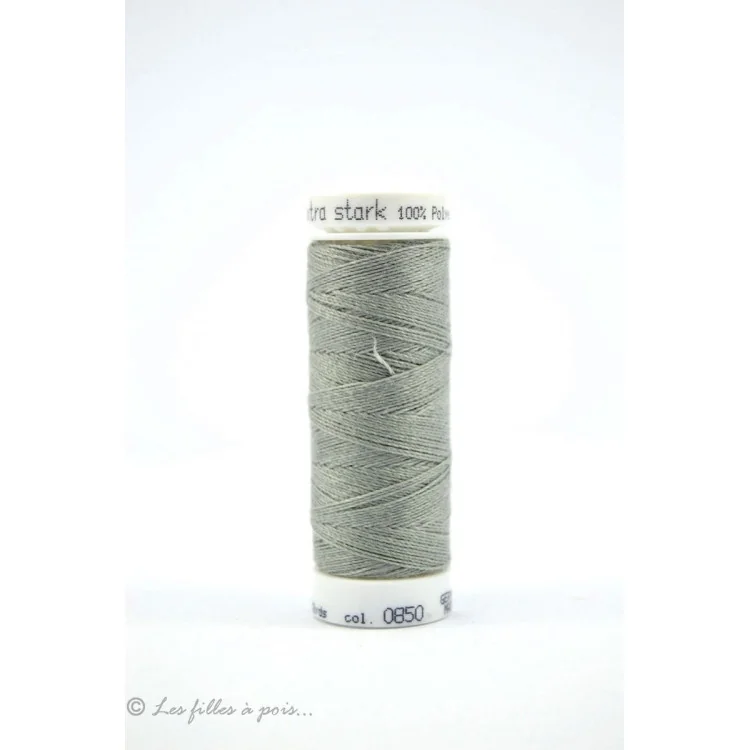 Hilo de coser Mettler Extra-Stark - Gris - 0850 Mettler : fils à coudre, broder et surjeter de qualité - 1 Hilo de coser Mettler Extra-Stark - Gris - 0850 Mettler : fils à coudre, broder et surjeter de qualité - 1