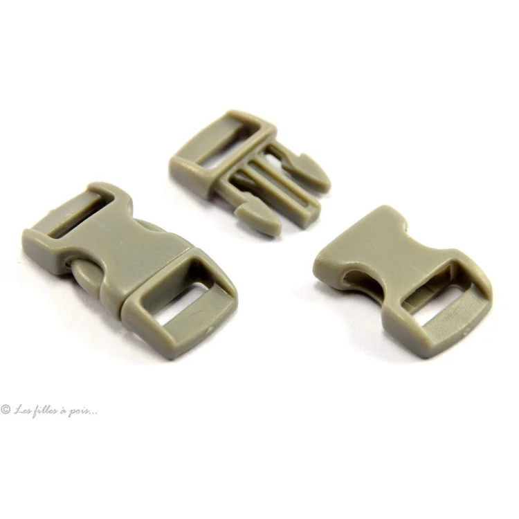 Fermetures rapides en plastique - 10mm - Lot de 2 Tissus et mercerie créative – Nos sélections sans marque - 7