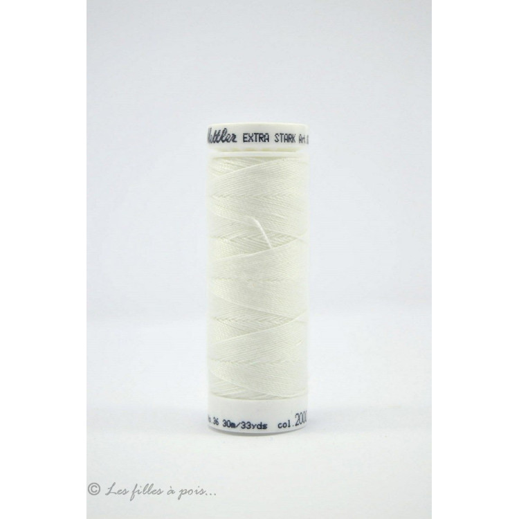 Hilo de coser Mettler ® Extra-Stark - Blanco - 2000 METTLER ® - Fils à coudre et à broder - 1 Hilo de coser Mettler ® Extra-Stark - Blanco - 2000 METTLER ® - Fils à coudre et à broder - 1