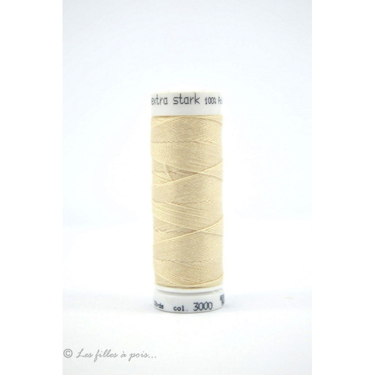Fil à coudre Mettler ® Extra-Stark - Ecru - 3000 METTLER ® - Fils à coudre et à broder - 1 Fil à coudre Mettler ® Extra-Stark - Ecru - 3000 METTLER ® - Fils à coudre et à broder - 1