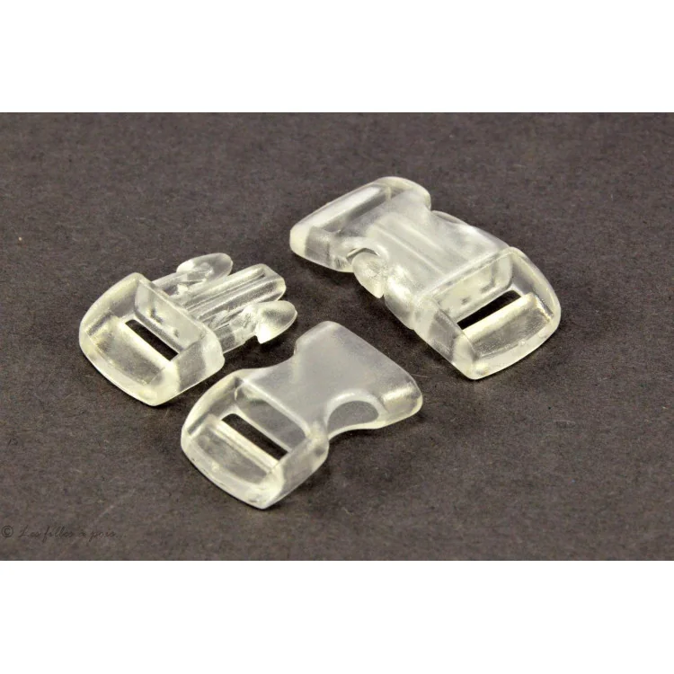 Fermetures rapides en plastique - 10mm - Lot de 2 Tissus et mercerie créative – Nos sélections sans marque - 36