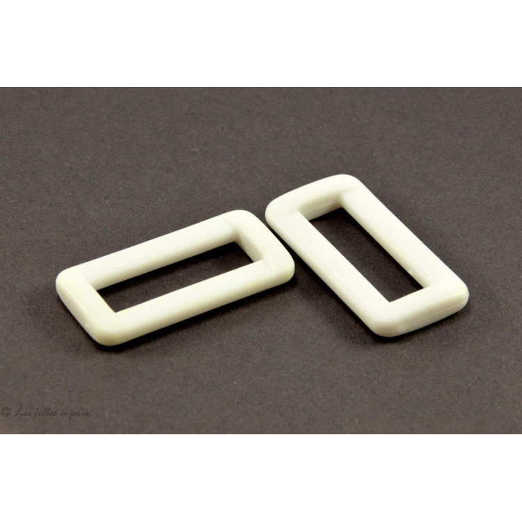 Anéis de plástico rectangulares - 25mm - Conjunto de 2 Autres marques - Tissus et mercerie - 3 Anéis de plástico rectangulares - 25mm - Conjunto de 2 Autres marques - Tissus et mercerie - 3