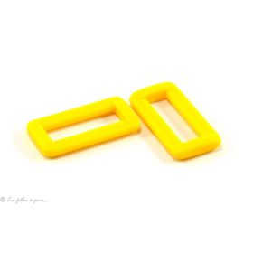 Passants rectangulaires en plastique - 25mm - Lot de 2  - 1