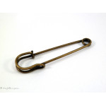 Epingle à nourrice décorative bronze antique  - 3