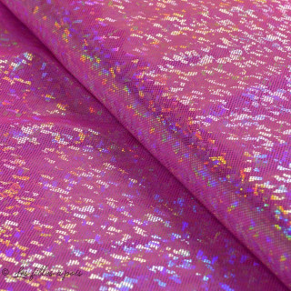 Tissu lycra hologramme paillette  - 19
