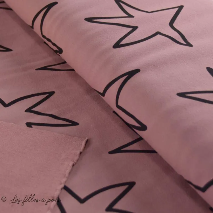 Tissu french terry coton motif étoile - Oeko-Tex ® Autres marques - Tissus et mercerie - 1 Tissu french terry coton motif étoile - Oeko-Tex ® Autres marques - Tissus et mercerie - 1