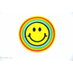 Écusson Smile - Jaune - Thermocollant  - 1