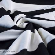 Tissu jersey di milano coton motif rayure - Noir et blanc Autres marques - Tissus et mercerie - 7