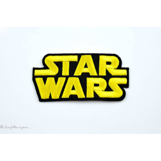 Écusson STARWARS - Jaune et noir - Thermocollant Autres marques - Tissus et mercerie - 1