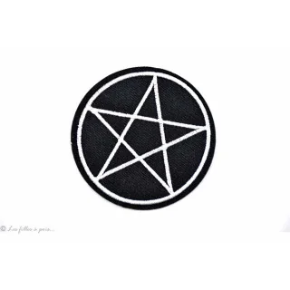 Patch pentagrama - preto - para engomar Tissus et mercerie créative – Nos sélections sans marque - 1