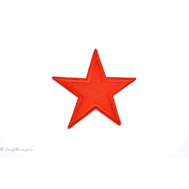 Ecusson grande étoile - Rouge - Thermocollant Autres marques - Tissus et mercerie - 1 Ecusson grande étoile - Rouge - Thermocollant Autres marques - Tissus et mercerie - 1