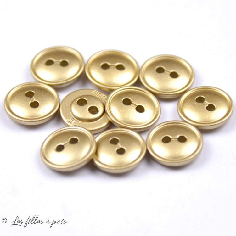 Bouton métal - Rond - 10mm Autres marques - Tissus et mercerie - 1 Bouton métal - Rond - 10mm Autres marques - Tissus et mercerie - 1