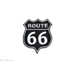 Ecusson route 66 - Thermocollant  - 1