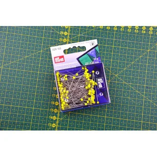 Alfinetes de costura com cabeça de vidro extra-longos - Amarelos - Prym 029153 Prym : mercerie couture et accessoires de qualit