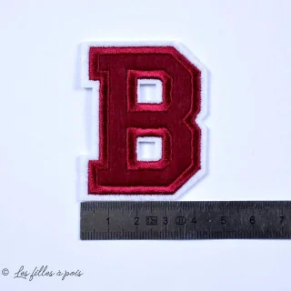 Ecusson lettres de l'alphabet - Rouge - Thermocollant Tissus et mercerie créative – Nos sélections sans marque - 5