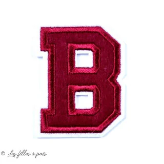 Ecusson lettres de l'alphabet - Rouge - Thermocollant Tissus et mercerie créative – Nos sélections sans marque - 4