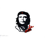 Écusson ché guevara - Noir et rouge - Thermocollant  - 1